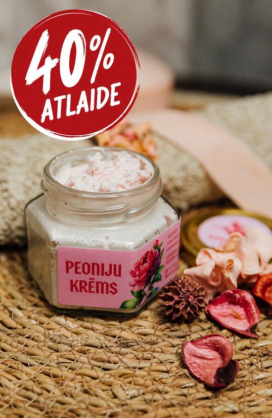 Peoniju ziedlapiņu krēms (Ķermeņa krēms)